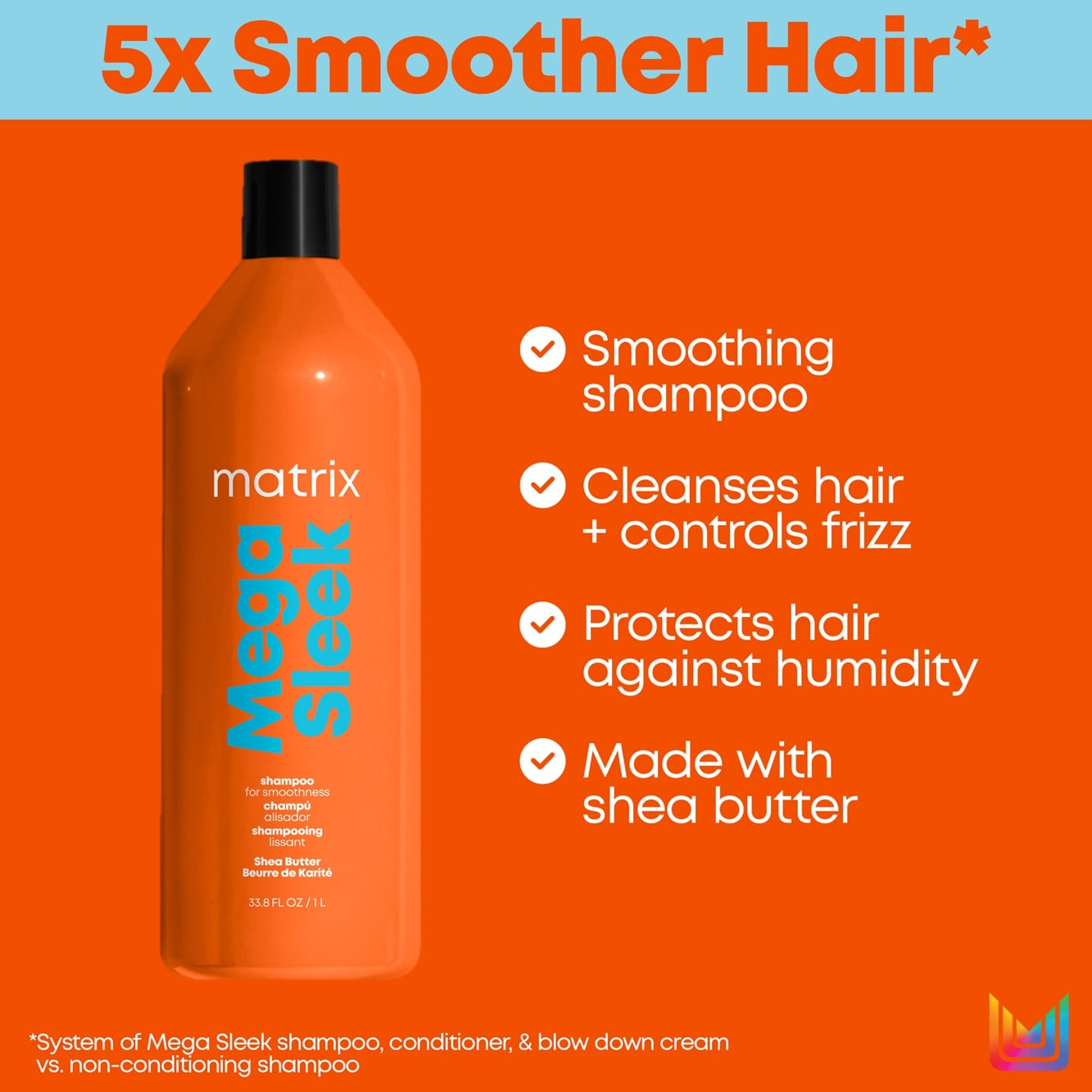 Matrix Total Results Mega Sleek Shampoo 1000ml