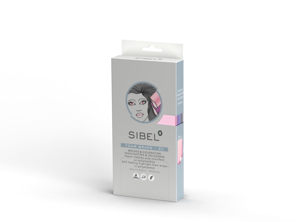 SIBEL Highlight Foam Wraps Color 9.5cmx20cm 200pcs