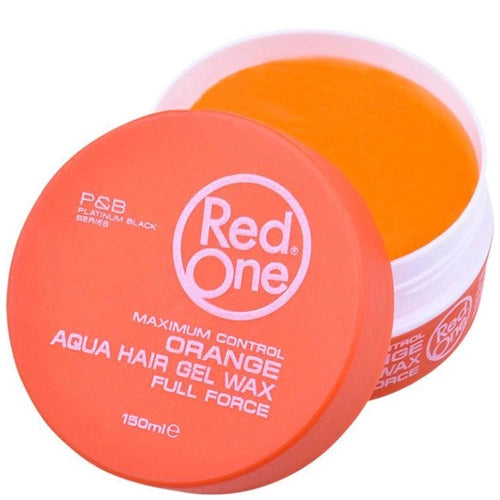 Red One Full Force Aqua Hair Gel Wax Orange 150ml