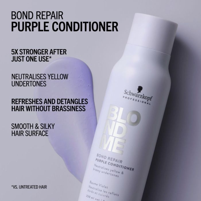 Schwarzkopf Professional BlondMe Bond Repair Purple Conditioner 250ml