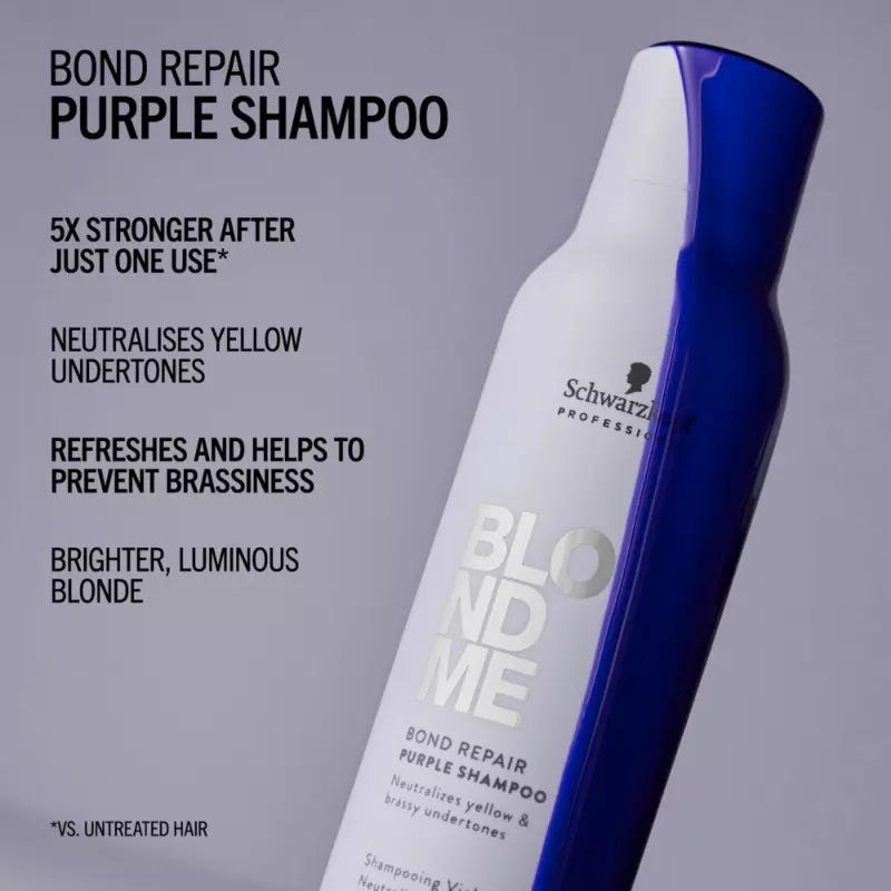 Schwarzkopf Professional BlondMe Bond Repair Purple Shampoo 300ml